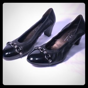 AGL black heels. 39.5 Lightly worn.